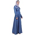 Kohinoor Denim Abaya- Blue
